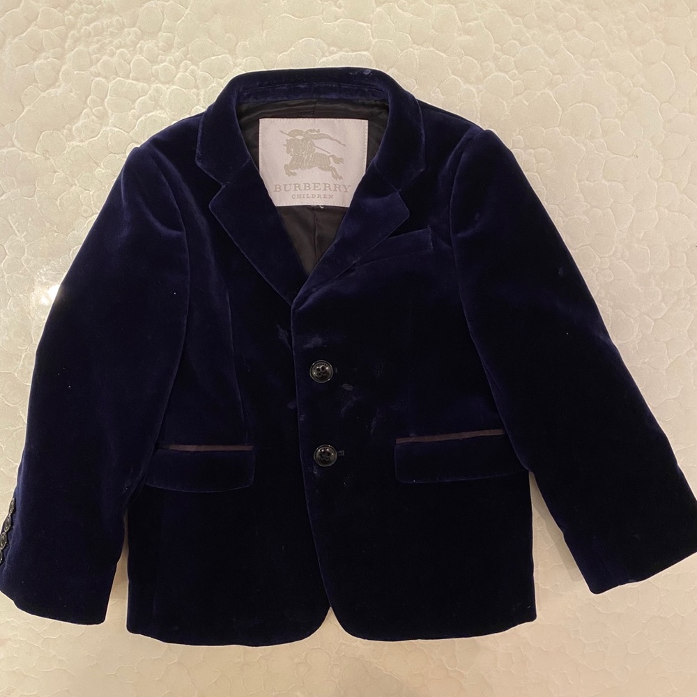 Burberry velvet blazer